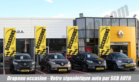  - 50% Pack de 3 Drapeaux Occasion Pavillons Vo Oriflammes Voiles pour l'Auto