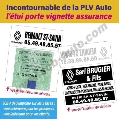 Porte Vignette Assurance Auto - Vignette Assurance Voiture – Lot