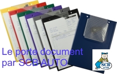 Porte-documents pour voiture personnalisable format A5 avec 2 pochettes :  Devis sur Techni-Contact - Porte-documents pour voiture personnalisable  format A5 pour véhicule